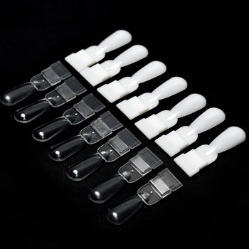 

Rolabling 36pcs/bag Detachable False Nail Tips Natural Transparent Nail Art Display Chart Color Chart For Nail Gel Polish Tools