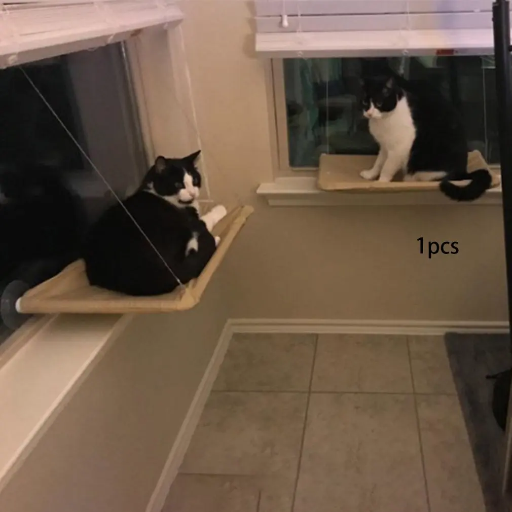 Pet Hanging Beds Hammock Bearing 20kg Cat Sunny Seat Window Mount Pet Cat Hammock Comfortable Cat Pet Bed Shelf Seat Bedding