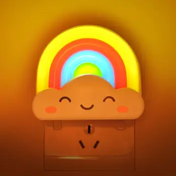 

Rainbow Night Light Dust Dawn Sensor Colorful Decorative Lamp Home Bedroom