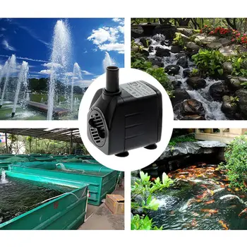 

Ultra-quiet 220V 15W 800L/H Water Submersible Pump Flow Rate Fountain Aquarium Water PumpAir Fish Tank EU/US PlugNew Qgnv