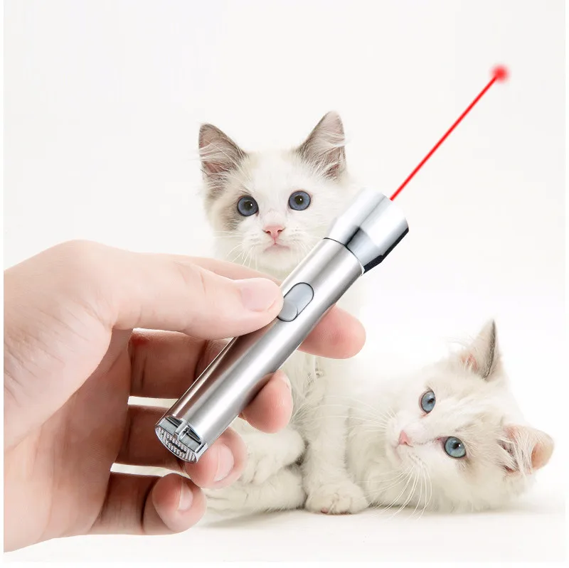 USB Перезаряжаемый Забавный кошачий охотник игрушки мини флэш светильник