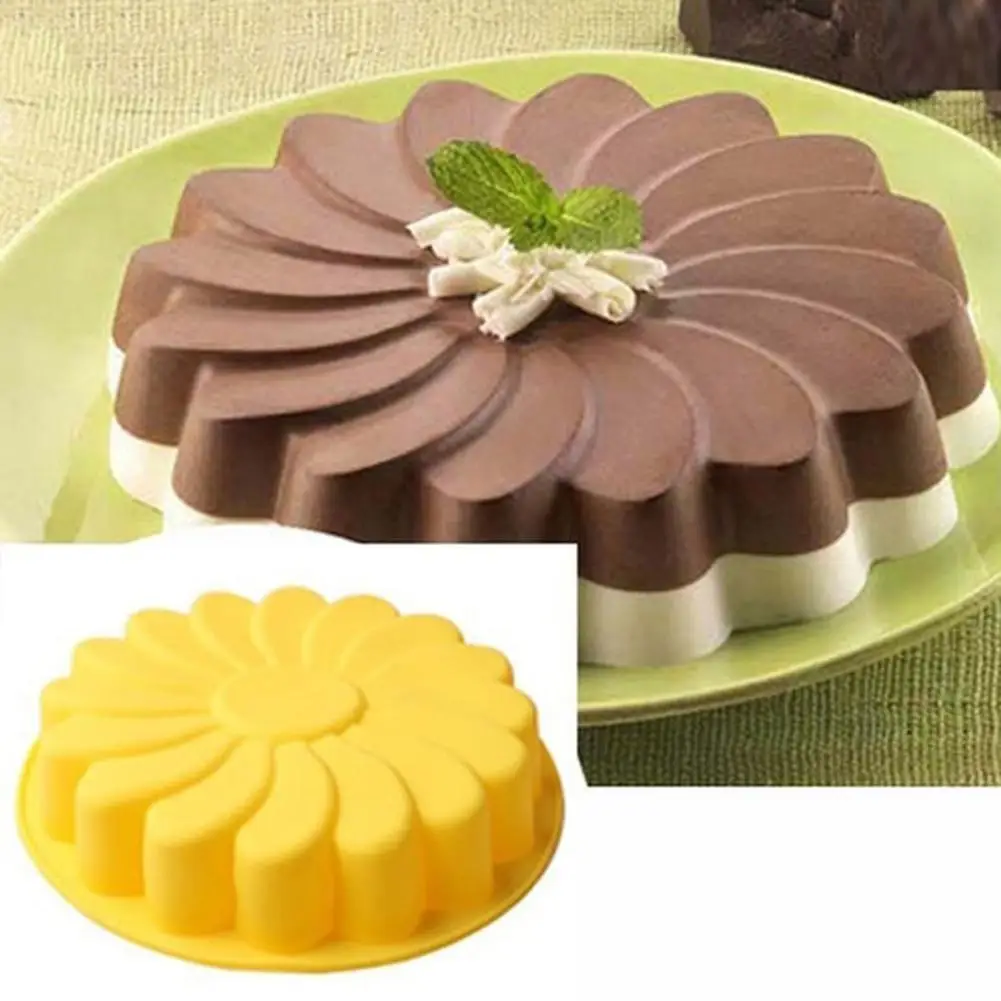 

Sunflower Shaped Silicone Baking Mold Fondant Cake Pastry Mold Bakeware DIY Tool
