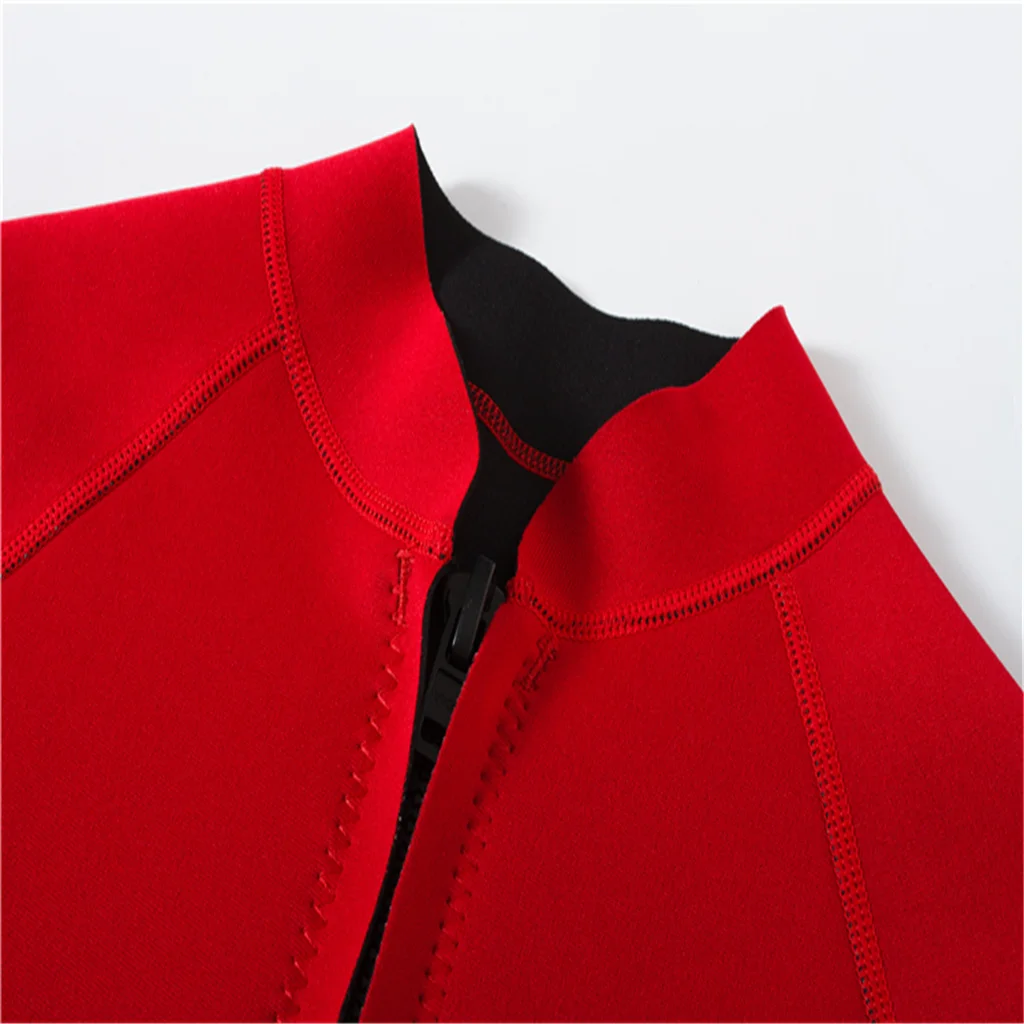 Premium 2mm Neoprene Women Wetsuit Front Zipper For Scuba Diving Swimming Top Red Women Wetsuit