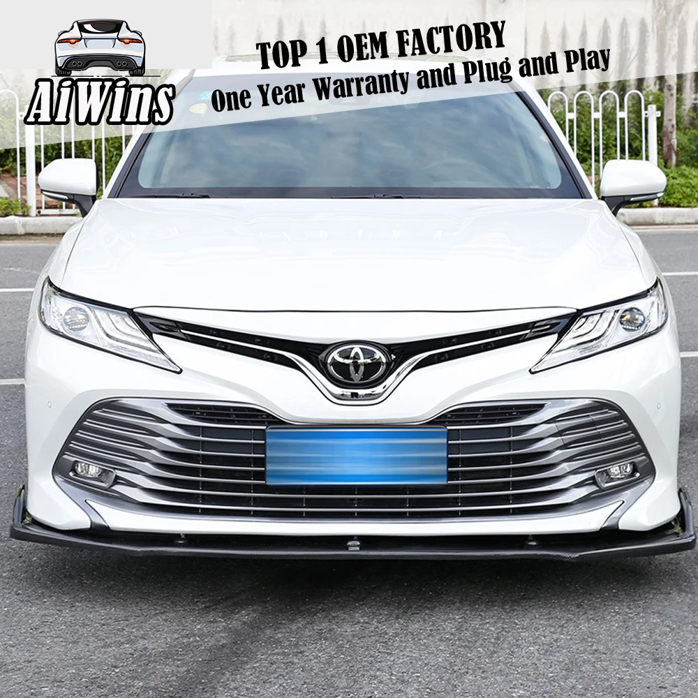 Aiwins автомобильный Стайлинг для Toyota Camry- защита выхлопного отверстия переднего бампера набор бампер задняя Лопата задний спойлер