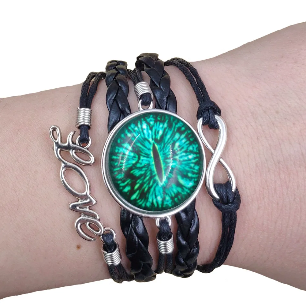 2021 продажи горячих многослойных с клипсами Дурной глаз кожаный браслет Стиль