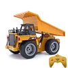 Huina 1540 Rc Dump Truck 1:18 6 Ch 2.4G Alloy Remote Control Dump Truck 4WD Construction Vehicle Toys Machine Model Car for Boy 5