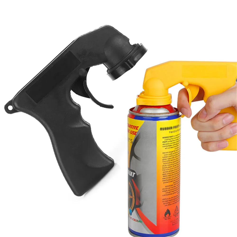

Spray Adaptor Paint Care Aerosol Spray Gun Handle with Full Grip Trigger Locking Collar Car Maintenance Care Paint Tool