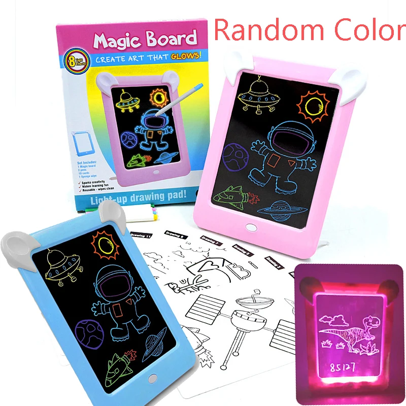 

Luminous Magic Pad Light Tablet Light Drawing LED Magic Board Draw with Light Education Electronic Draw Light Painting Set Toys