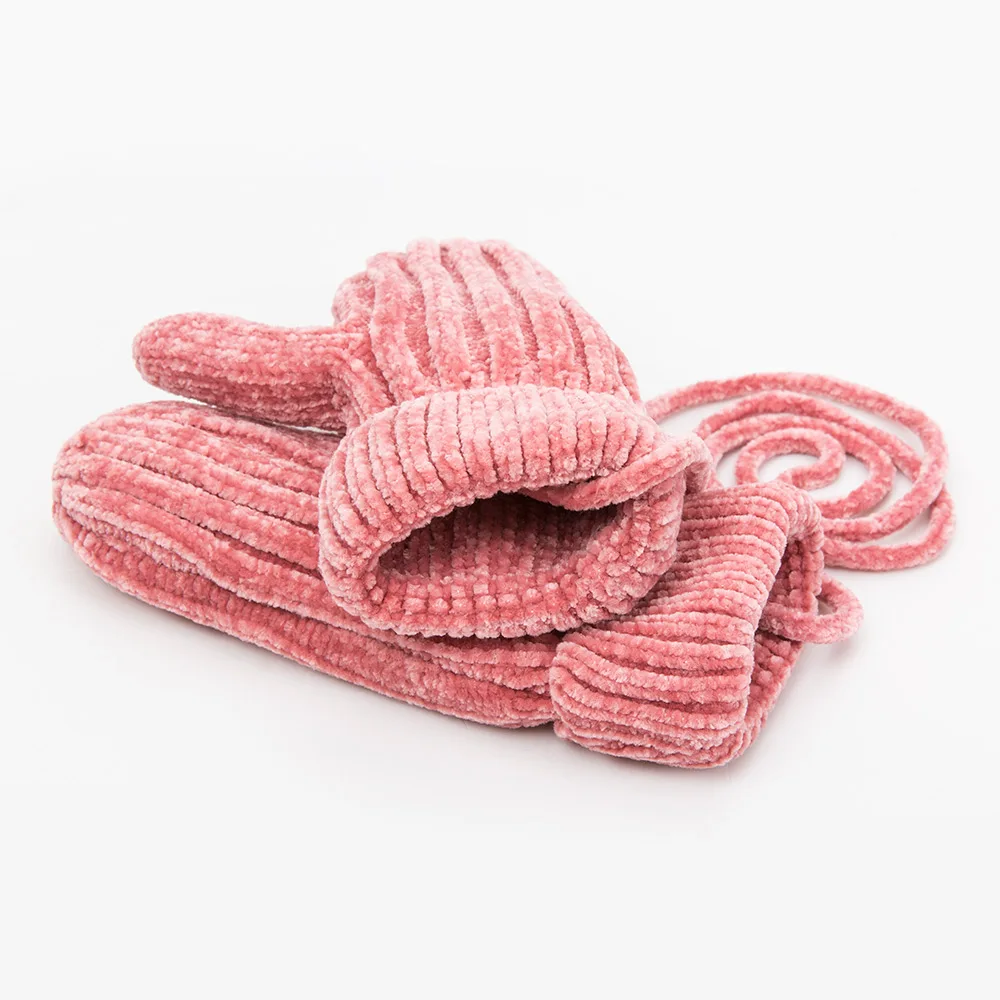 Милая зимняя шапка, шарф, перчатки, комплект для маленьких девочек и мальчиков, утепленная бархатная шапка, вязаный хлопковый шарф, варежки, перчатки