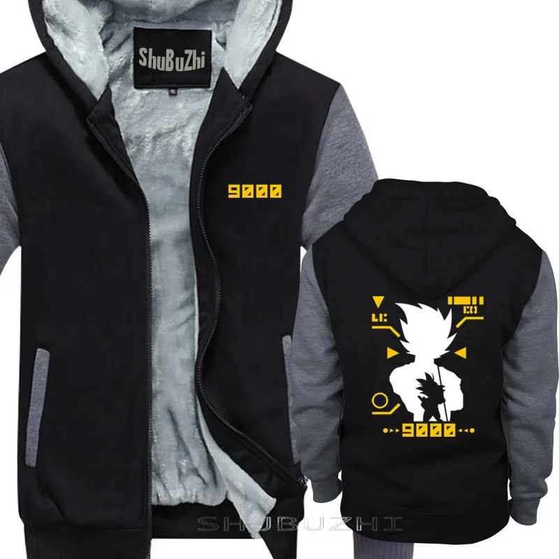 Goku-Dragon Ball Z, Saiyan, Gamer, Geek, аниме-мужские худи унисекс thick Толстая куртка хлопок модные толстовки sbz5458 - Цвет: black grey