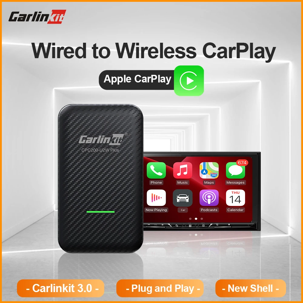 Apple Carplay беспроводной ключ Carlinkit 3 0 просто подключите быстрое подключение адаптер