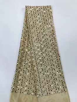 

African Velvet Lace Fabric Sequins 2020 High Quality Lace African Lace Fabric French Lace Fabric Nigerian Lace Fabric 5 Yards