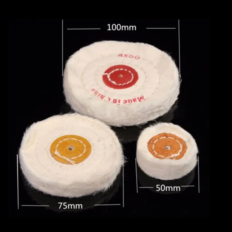 8x Whit полировальный коврик для полировки швабры колеса колодки дрель комплект буфера Полировка хром пакет