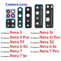 2PCS Hinten Zurück Kamera Glas Objektiv Mit Kleber Kleber Aufkleber Für Huawei Nova 5T 5Z 3 3i 4 4e 5i 6 6 Se 7 8 Pro Nova 8 Se
