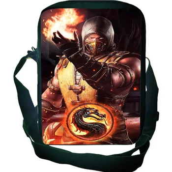 

Scorpion In Mortal Kombat X Mask Painting Mini Messenger Bags Boys Girls Shoulder Bags Women Men Crossbody Handbag Purses