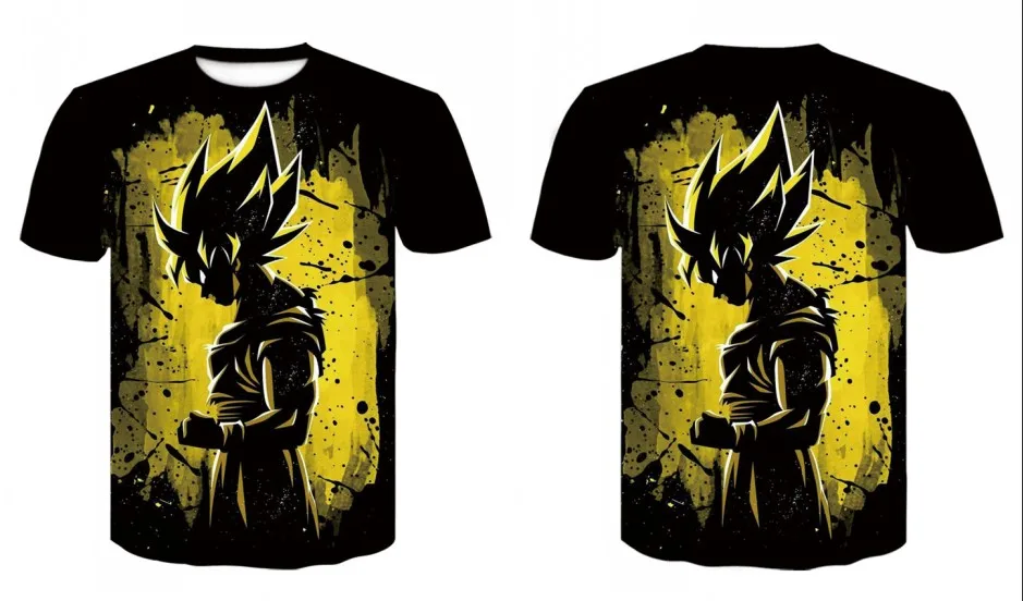 Новинка Мужская 3D футболка Dragon Ball Z Ultra Instinct Goku Super Saiyan God Vegeta Dragon Ball Футболка с принтом летние топы