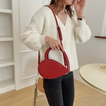 Stone Pattern Handbags for Women 2021 New Luxury Leather Heart Bag Fashionable Unusual Party Small Crossbody Shoulder Bag Woman 3