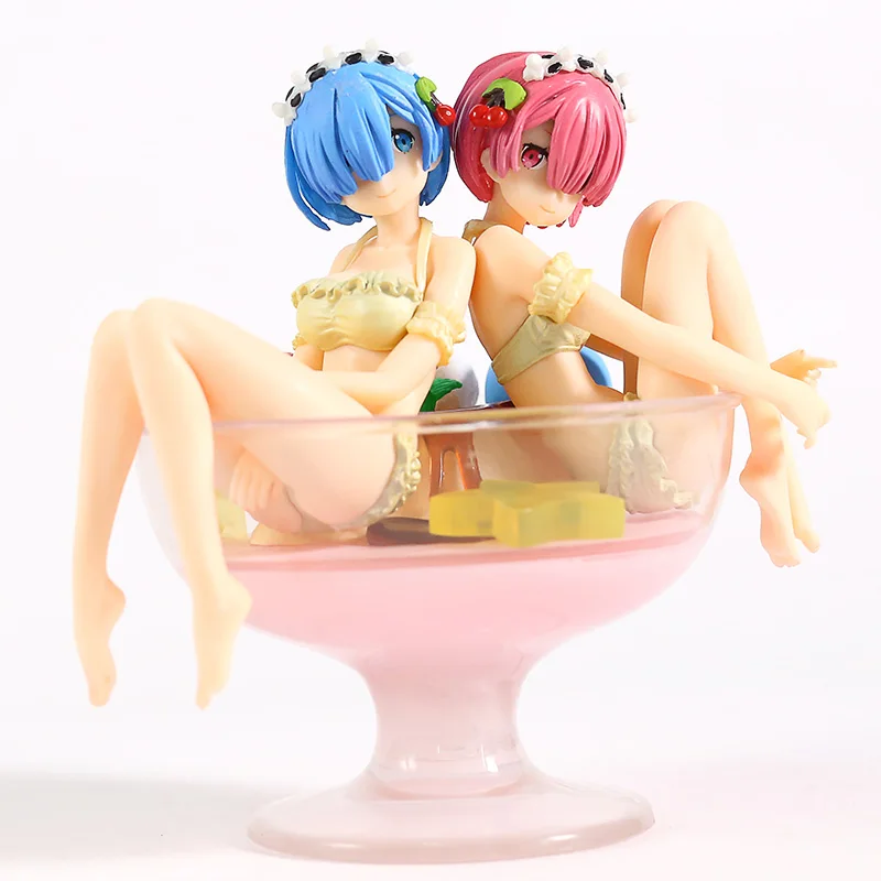 Re: запуск жизни в другом мире от Zero Ram& Rem Pudding A La Mode ПВХ фигурка Коллекционная модель игрушки