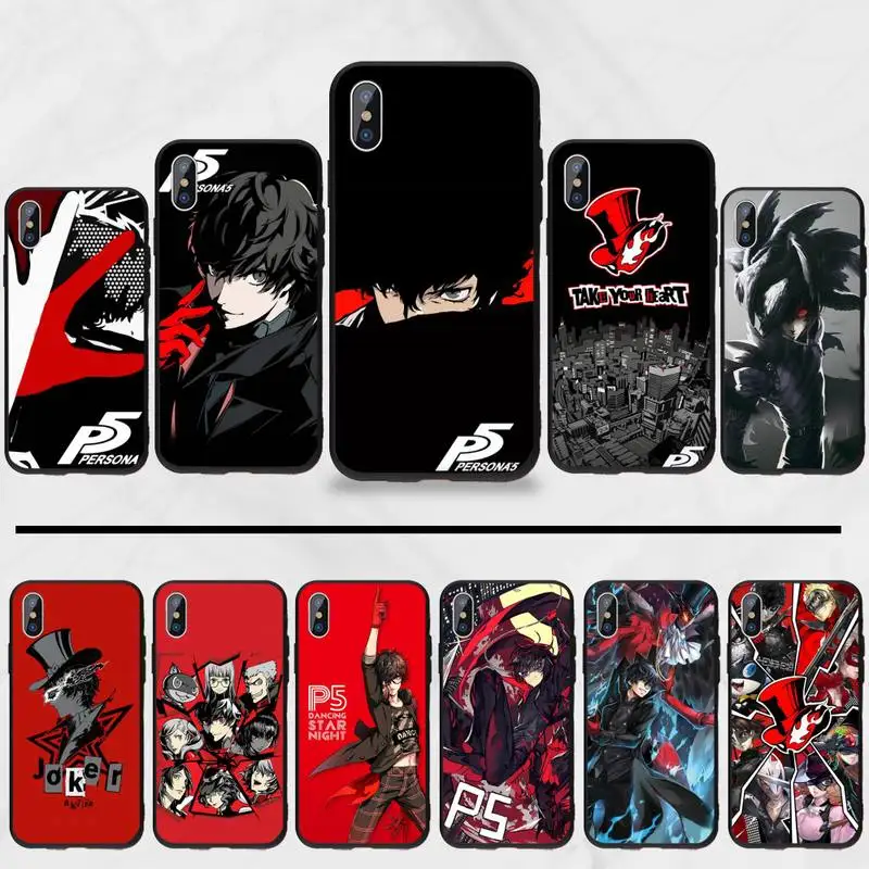 

Persona 5 Joker Phone Case for iPhone 11 12 mini pro XS MAX 8 7 6 6S Plus X 5S SE 2020 XR