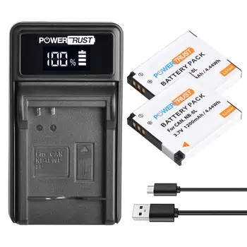 

NB-8L Battery 1200mAh and Charger for Canon NB8L CB-2LA and Canon PowerShot A2200 A3000 is A3100 is A3200 is A3300 is Batteries