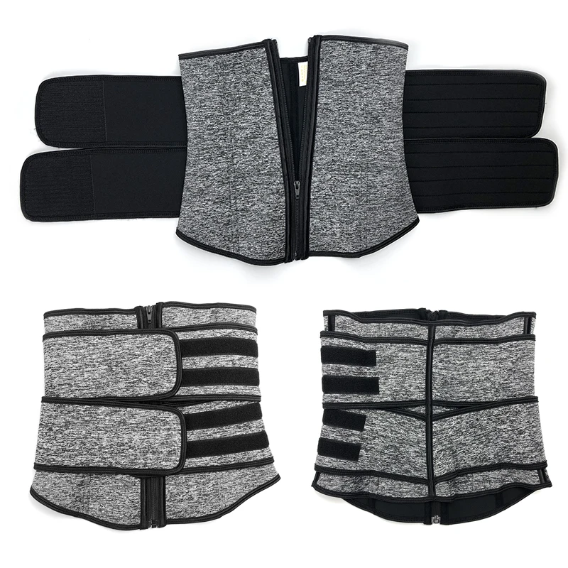 XS-6XL корсет для талии, пояс для сауны, пояс для похудения, спортивный пояс с молнией, поясничный пояс, моделирующий тренировку