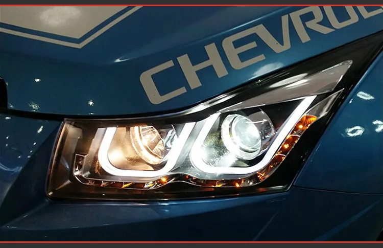 Головной фонарь для автомобиля Chevrolet Cruze 2009- Cruze головной светильник s противотуманный светильник s дневной ходовой светильник DRL H7 светодиодный Биксеноновая лампа аксессуары для автомобиля