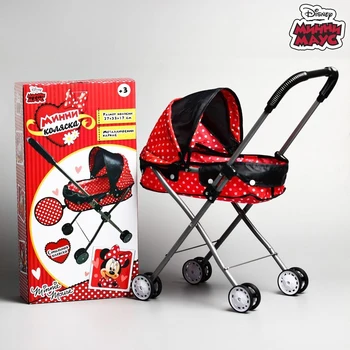 

Stroller for dolls "Minnie", metal frame, Disney