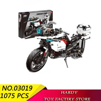 

Technology Series Patrol Motorcycle Children Assemble Small Particle Toys Building Blocks Xingbao 03019 1075 Pcs