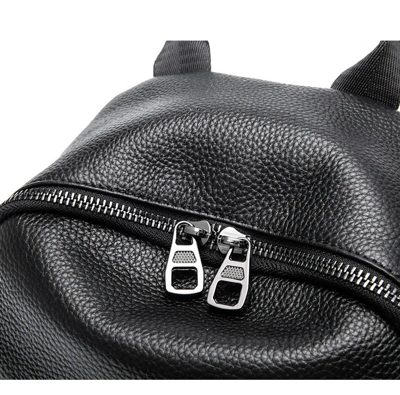 Women's Leather Backpack Trend New High Quality Book Bag Fashion Stars Wild Large Capacity Soft Leather Backpack