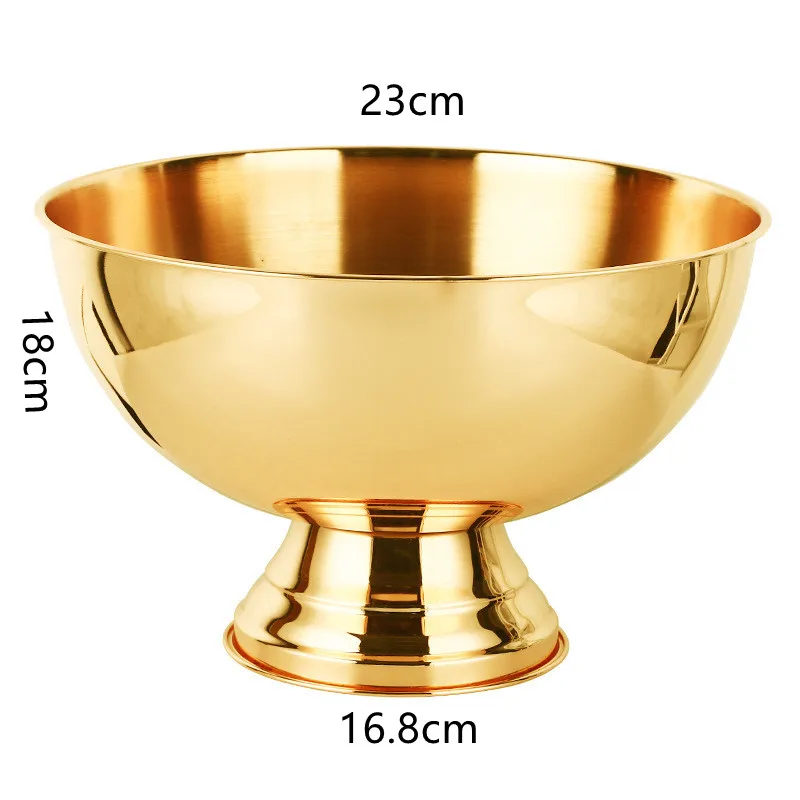 304 Stainless Steel Deer Head Ear Champagne Bowl Beer Bucket Keg Double Wall Food Grade Red Wine Beer Cooler Ice Bucket Bar ice bucket