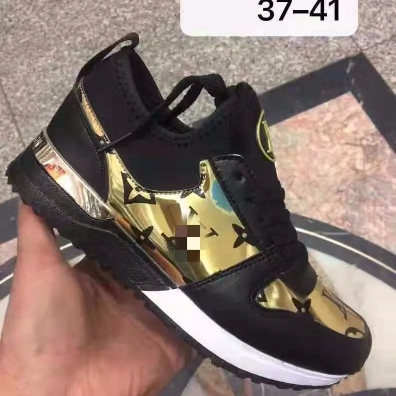 

2019 Autumn Gold Brown Leather Women Sneakers Size 37-41 Lace Up Shoes outdoor Brand Retro Platform Shoes Ladies Footwear