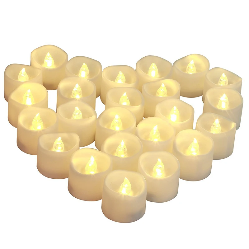 1Piece Artificial Led Candle Flickering Flame Tealight Flameless Electric Tea Light for Gift Home Decoration | Дом и сад