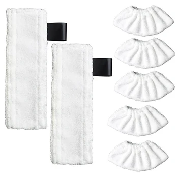 

Floor Mop Cloth Brush Cover Cleaning Pad for Karcher SC2 SC3 SC4 SC5 Steam Cleaner, 8PCS