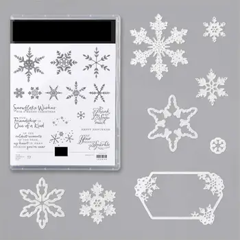 

Christmas Dies Snowflake Metal Cutting Dies and Stamps Die Cut Scrapbooking Paper Craft Handmade Card Punch Art Cutter Decorativ