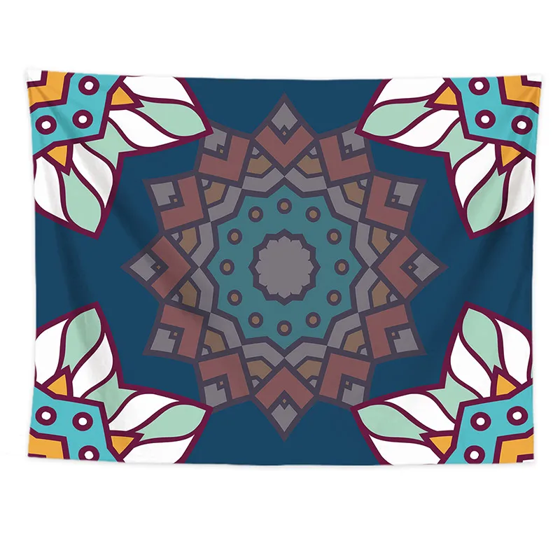 Индийская Мандала настенный гобелен большой размер настенное одеяло Boho Deco для спальни коврик для йоги шаль ковер высокое качество