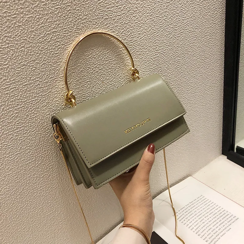 

High Grade Sense Handbag 2019 Summer New Style Fashion Korean-style INS Versatile Simple Retro Chain Shoulder Bag