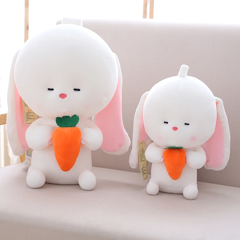 25cm 35cm Lovely Rabbit Cartoon Animal with Carrot Sofa Bedroom Lovers Doll Kid Toy
