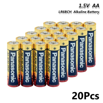 

20PCS Original PANASONIC LR6BCH AA Battery 1.5V LR6 AM3 E91 MN1500 Alkaline Dry Batteries For Calculator Alarm Clock Mouse