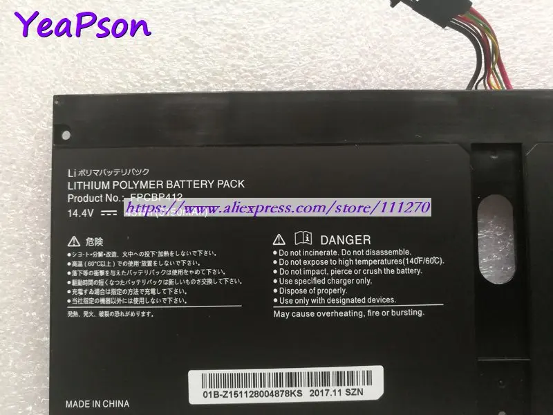 Yeapson FPCBP412 FPB0305S 14 4 V 3150mAh 45Wh настоящая аккумуляторная батарея для ноутбука Fujitsu LifeBook