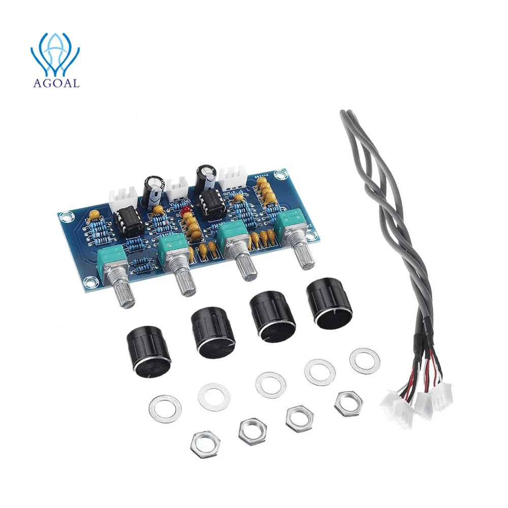 XH-A901 NE5532 Tone плата предусилителя Pre-amp с регулировкой громкости высоких басов