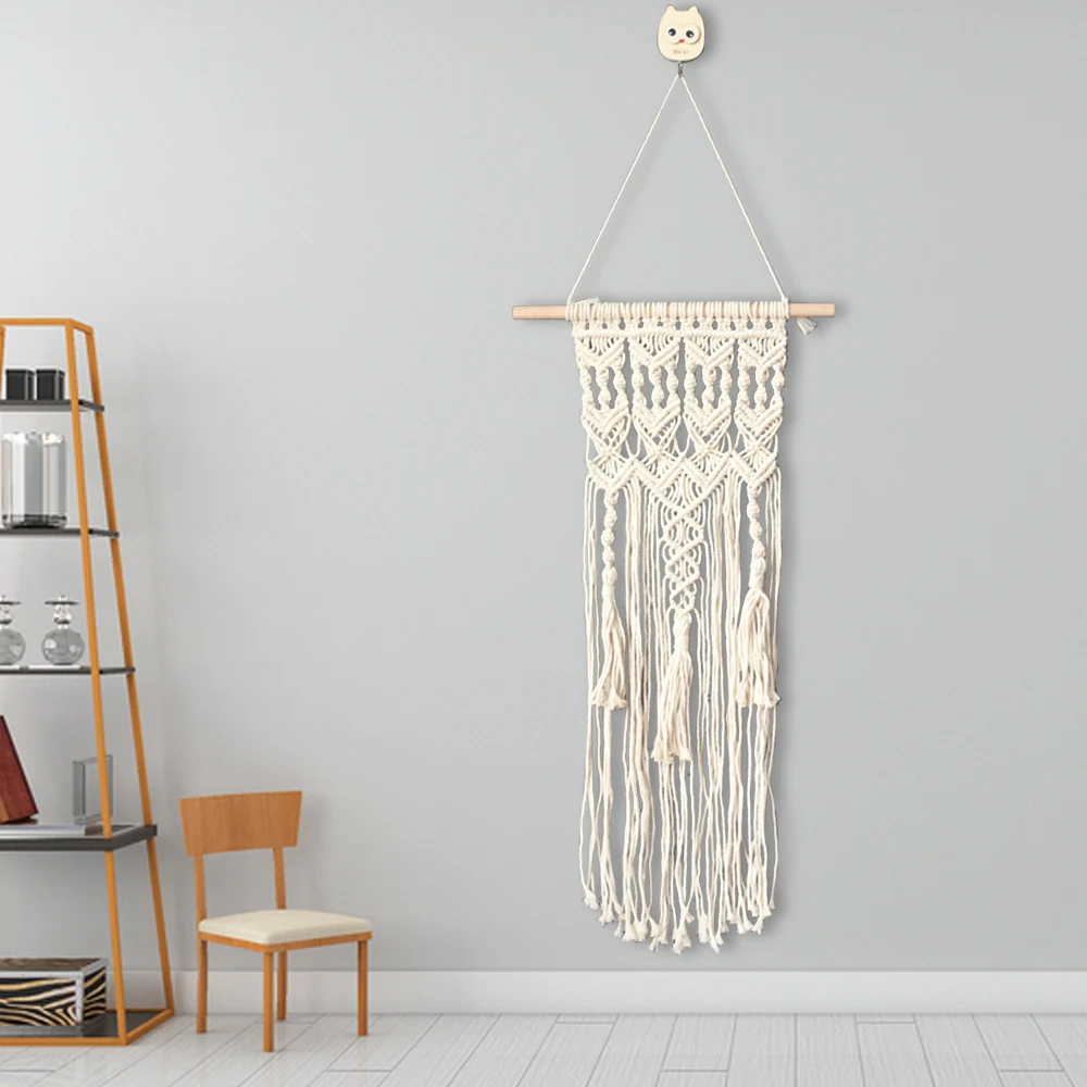 

Macrame Woven Wall Hanging Tapestry Boho Chic Bohemian Home Geometric Art Decor Beautiful Apartment Dorm Room Decoration
