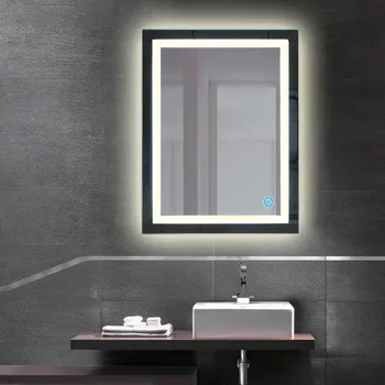 

Stylish Bathroom vanity Mirror LED Light-up Cosmetic Mirror Wall Mount Makeup Mirror With Touch Button For Home Bathroom