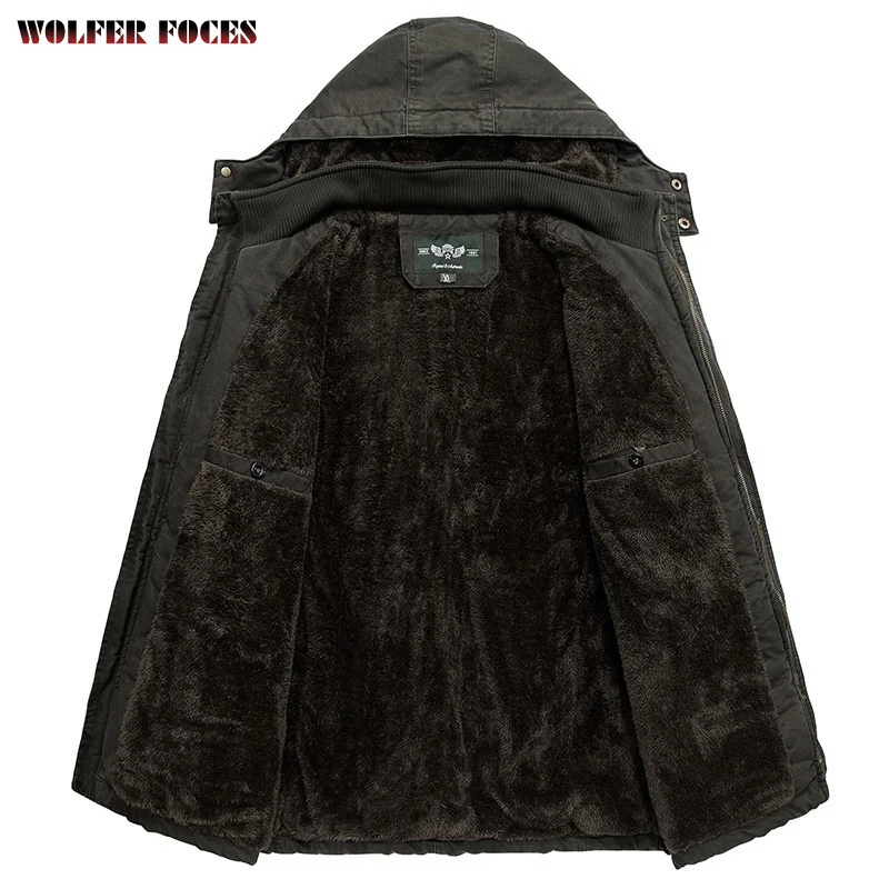 Men's Clothing Military Tactical2022Windbreak Custom Coats Big Size Winter Heating Camping Plush Cold Bomber Jackets Luxury Coat