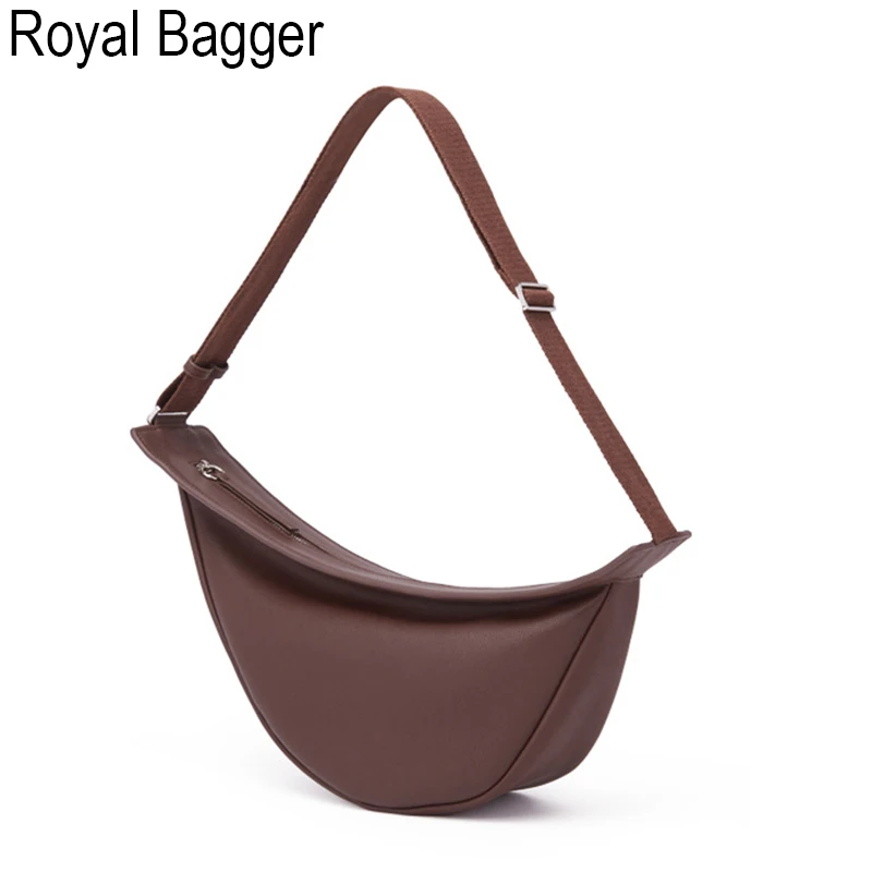 Royal Bagger сумка на ремне для женщин девочек из натуральной коровьей кожи Новая модная Супер горячая ретро элегантная женская повседневная - Цвет: Кофе