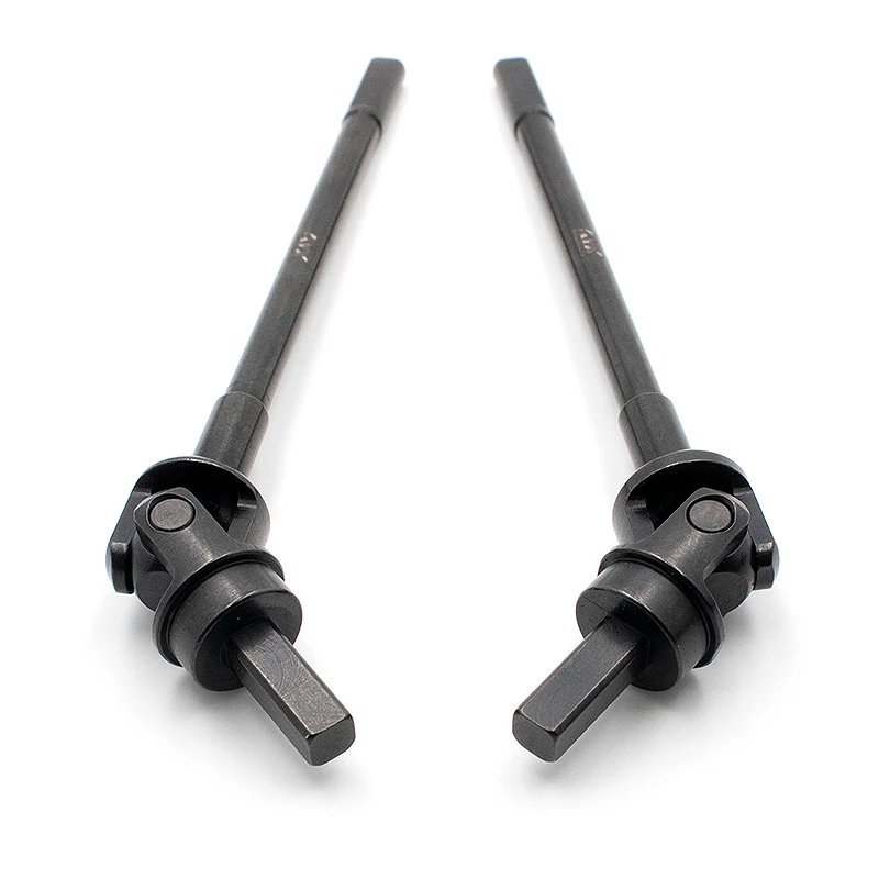 KYX Racing Hard Steel Front Axle CVD Shaft Upgrades Parts Accessories for RC Crawler Car Axial Capra Unlimited Trail Buggy UTB 2