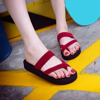

Fashion Summer Women Slippers Summer Ladies Beach Flip Flops Flat Sandals Open Toe Shoe Size 36-40