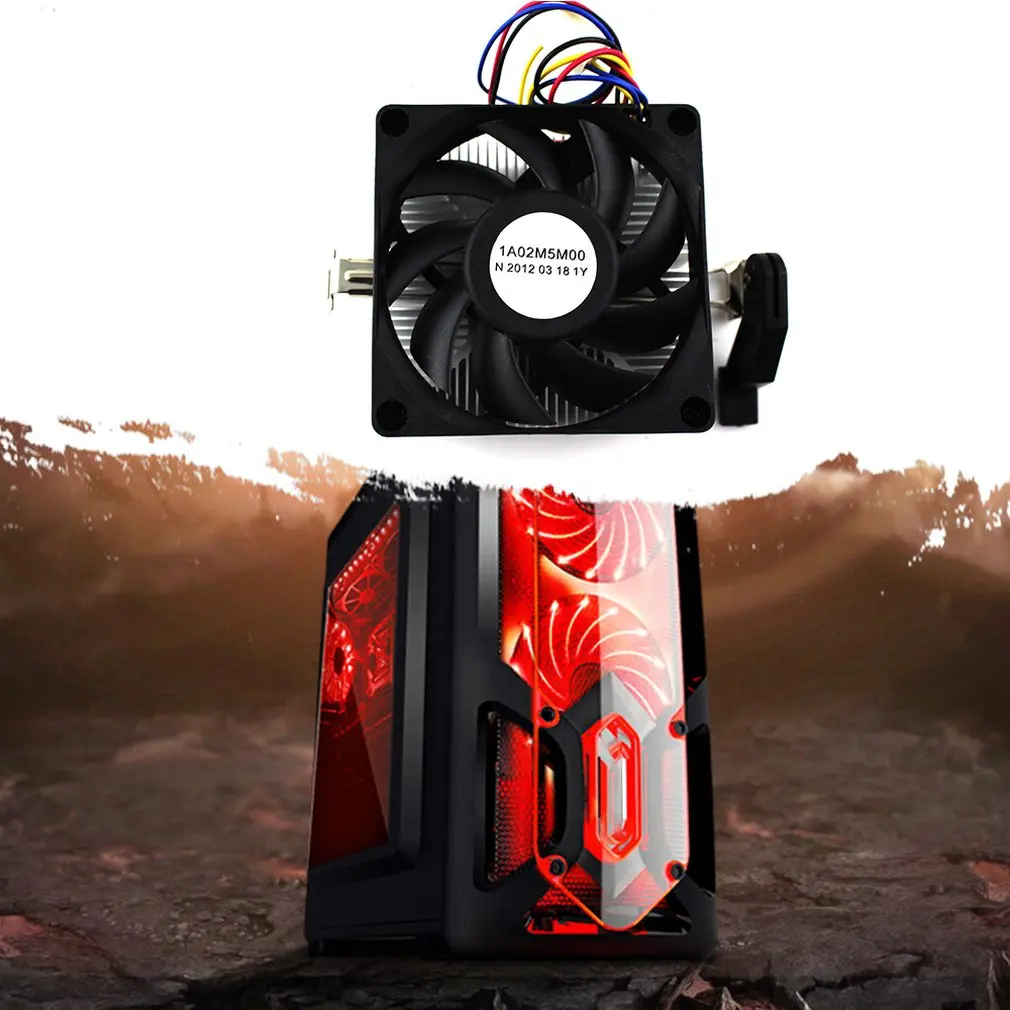 Универсальный супер тихий компьютер PC тихий вентилятор cpu охлаждающий вентилятор гидравлический подшипник Радиатор алюминий