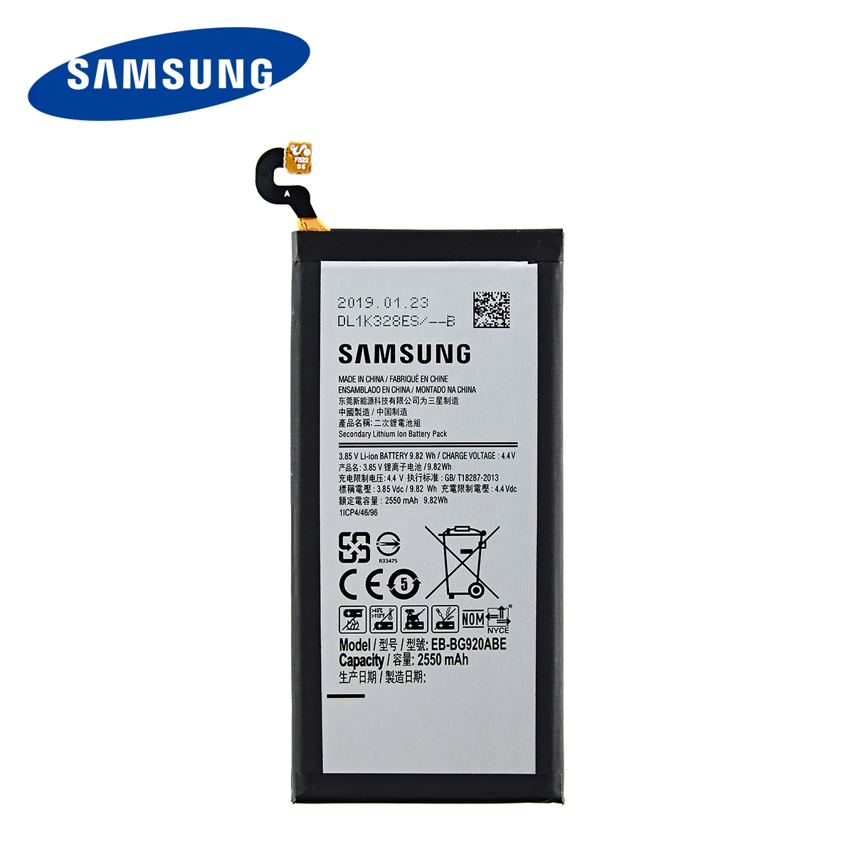 SAMSUNG Orginal EB-BG920ABE EB-BG920ABA 2550mAh Battery For SAMSUNG Galaxy S6 G9200 G9208 G9209 G920F G920 G920V/T/F/A/I +Tools