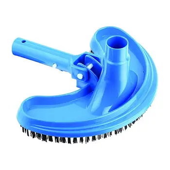 

Swimming Pool Curved Cleaning Brushes Mop Suction Head Plastic Bristle and Clips
