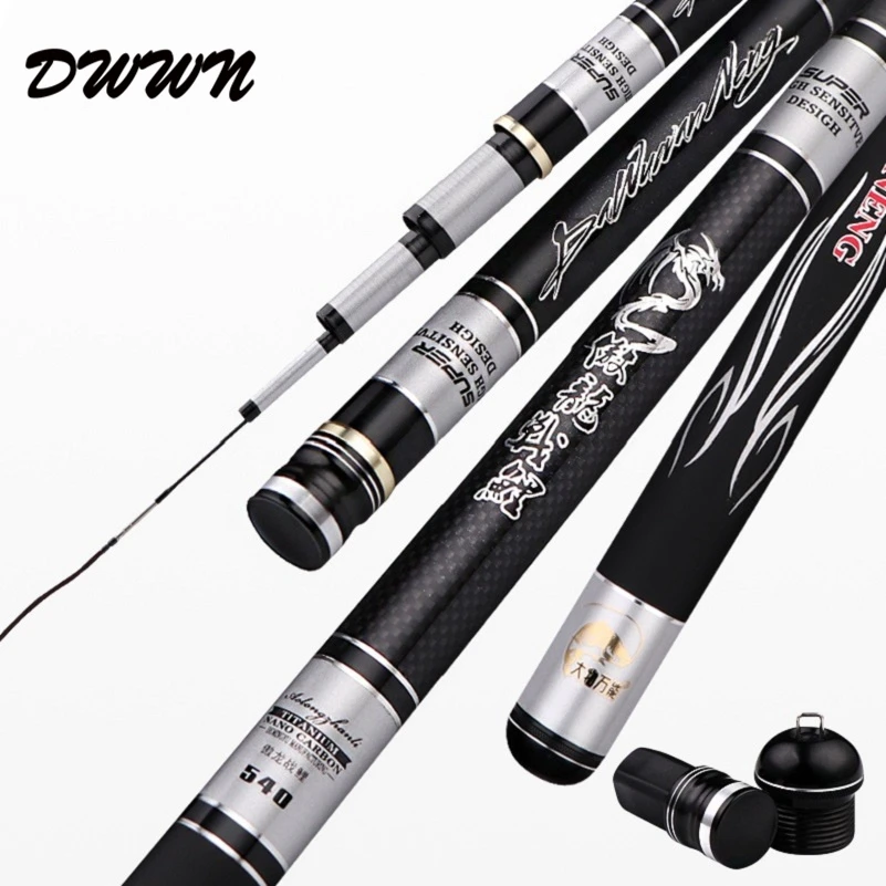 Супержесткая карбоновая телескопическая удочка 46T традиционные качели без колец